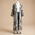 Floral Embroidered Chiffon Open Abaya (outer layer only) (Copy)