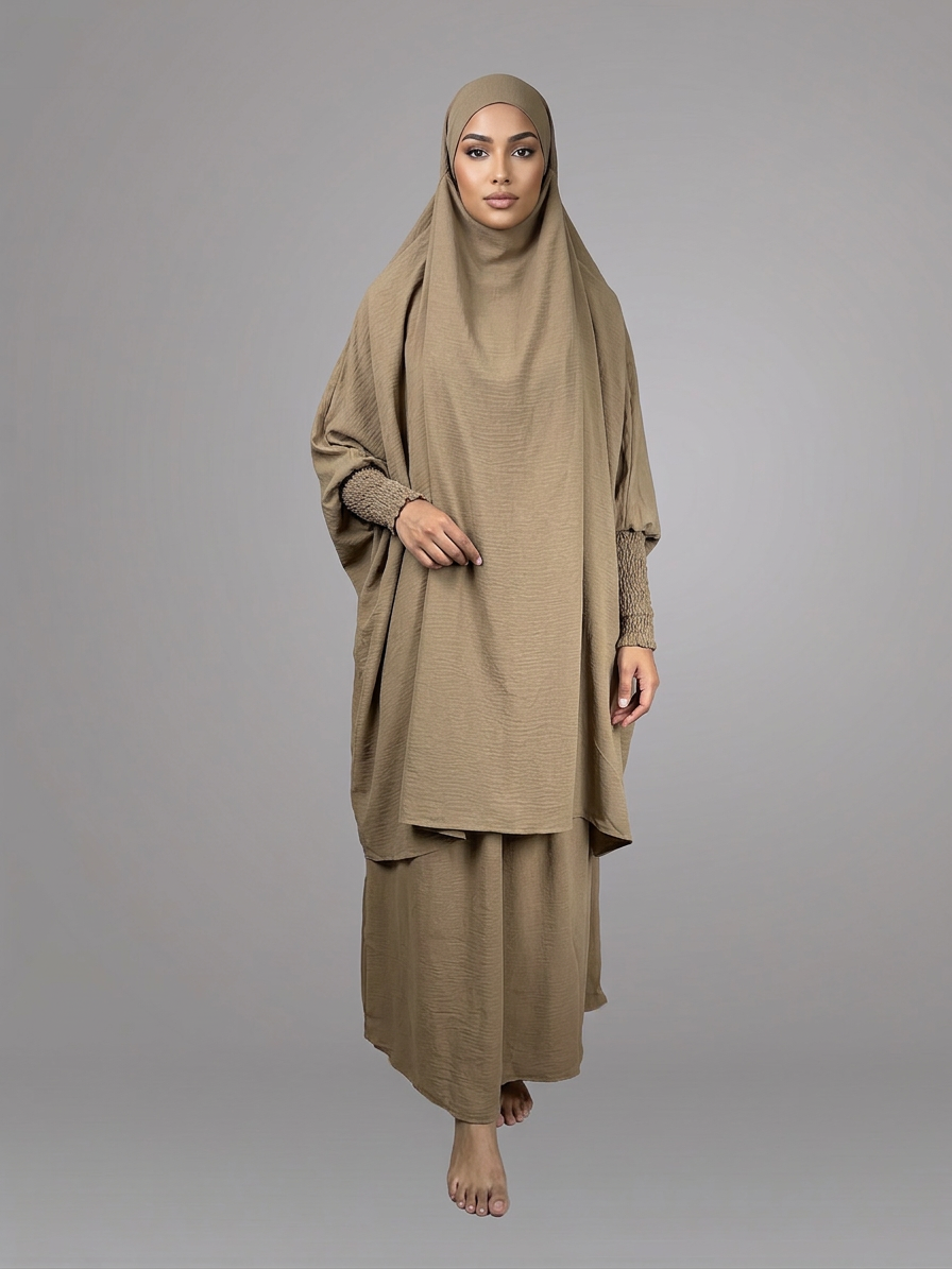 2-Piece Nida Jilbab & Skirt Set- Hajj, Umrah, & everyday