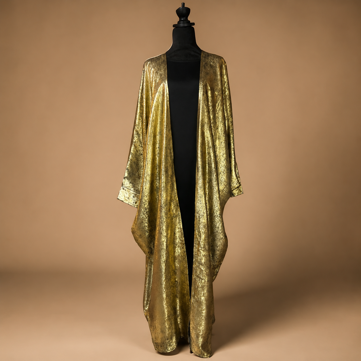 Golden Bisht Abaya Set