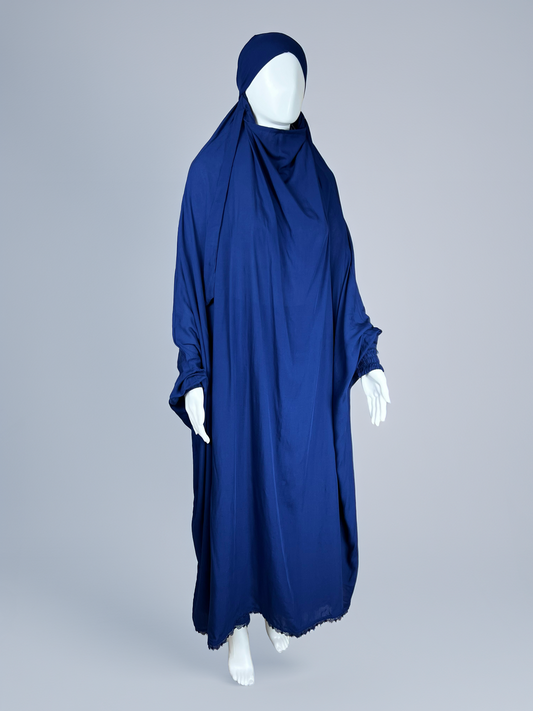 One Piece Breathable Full Coverage Jilbab (with Niqab) for Hajj, Umrah, and Everyday