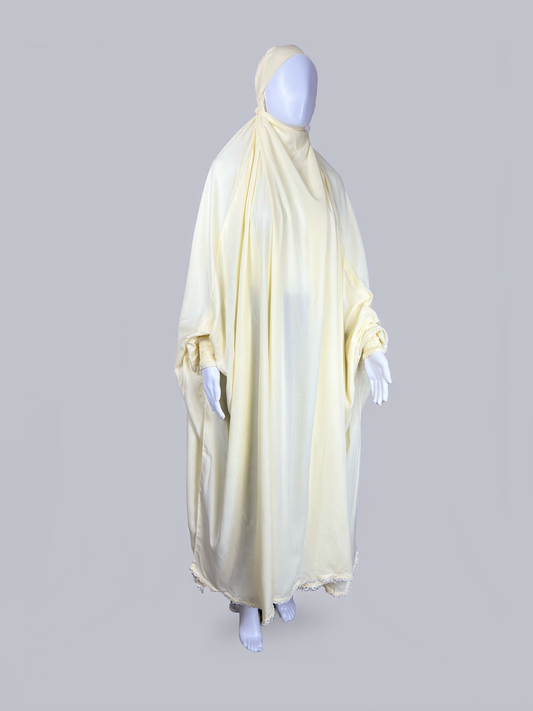 One Piece Breathable Full Coverage Jilbab (with Niqab) for Hajj, Umrah, and Everyday