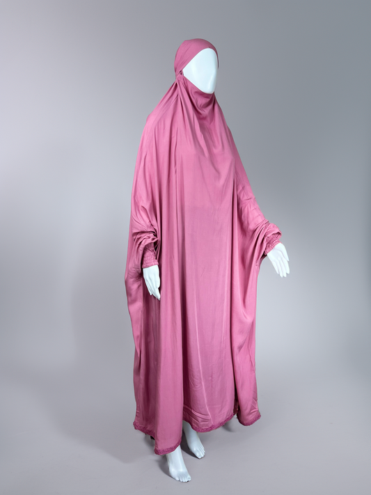 One Piece Breathable Full Coverage Jilbab (with Niqab) for Hajj, Umrah, and Everyday