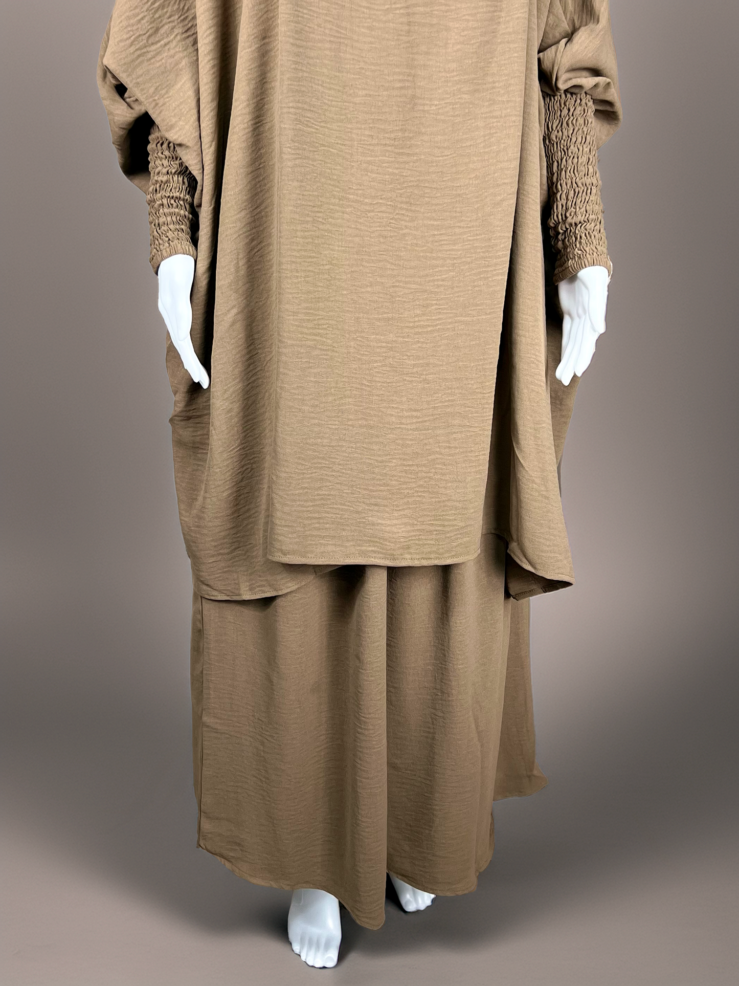 Elegant Two-Piece Crepe Jilbab – Versatile & Modest
