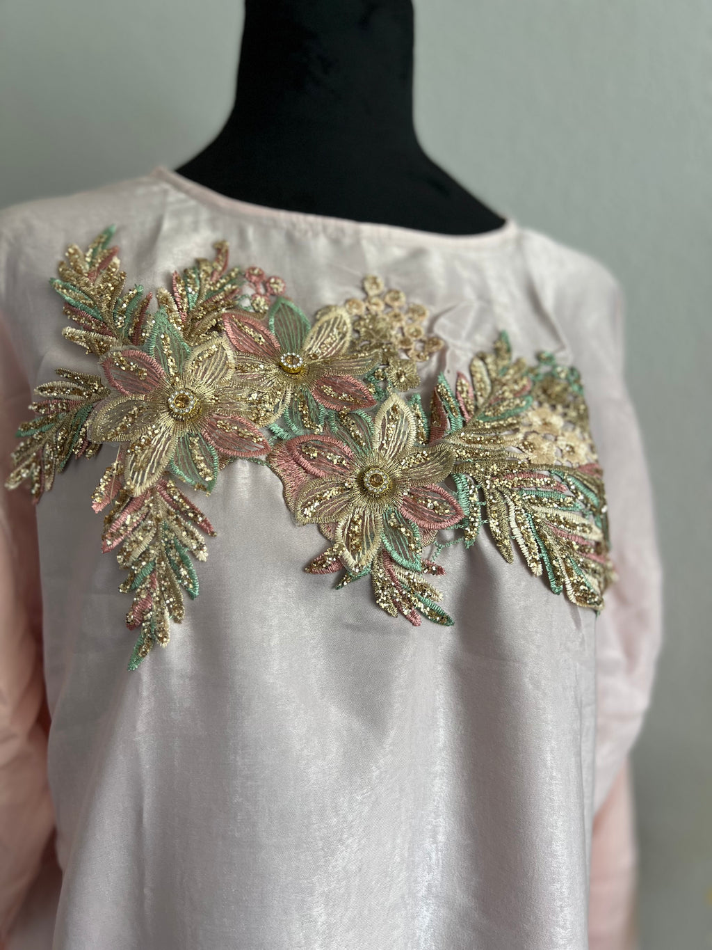 Soft Pink Organza Dress