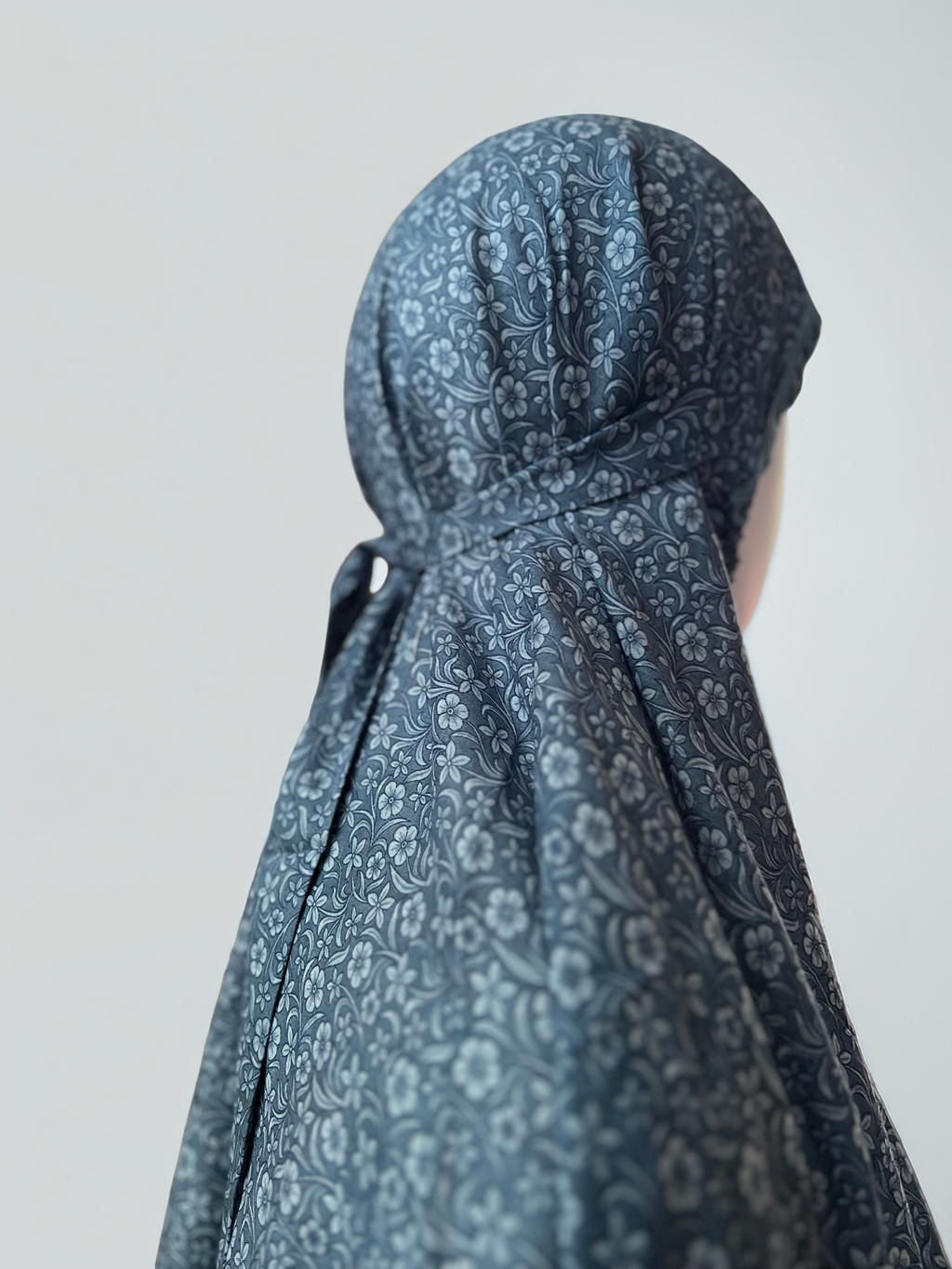 Floral Cotton Khimar – No-Sleeve Prayer Cover