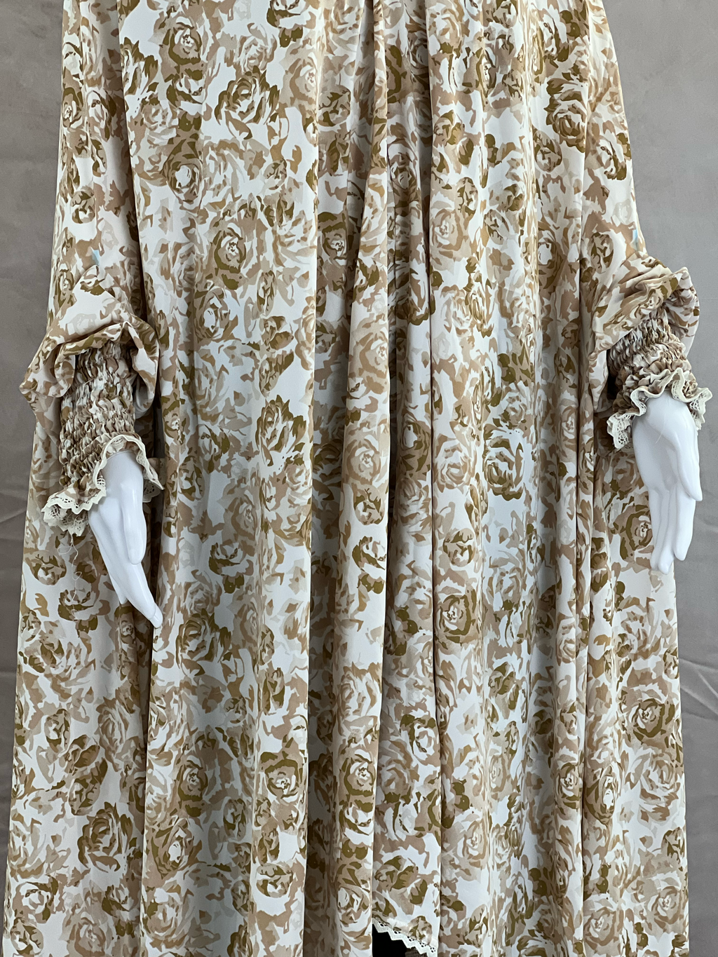 Floral Cotton-Silk Prayer Khimar