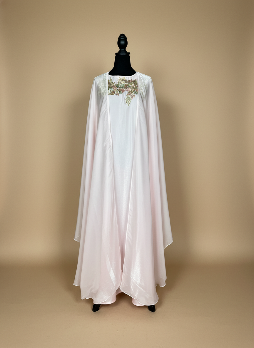 Soft Pink Organza Dress